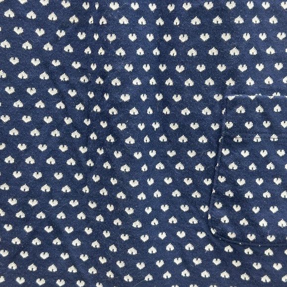 Vintage Miken Tunic Tank Top Large Blue Hearts Whimsy Layer Twee Sleeveless Y2k - Picture 3 of 10